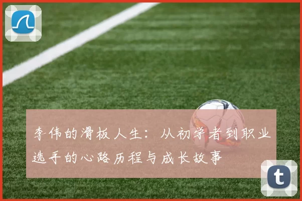 李伟的滑板人生：从初学者到职业选手的心路历程与成长故事