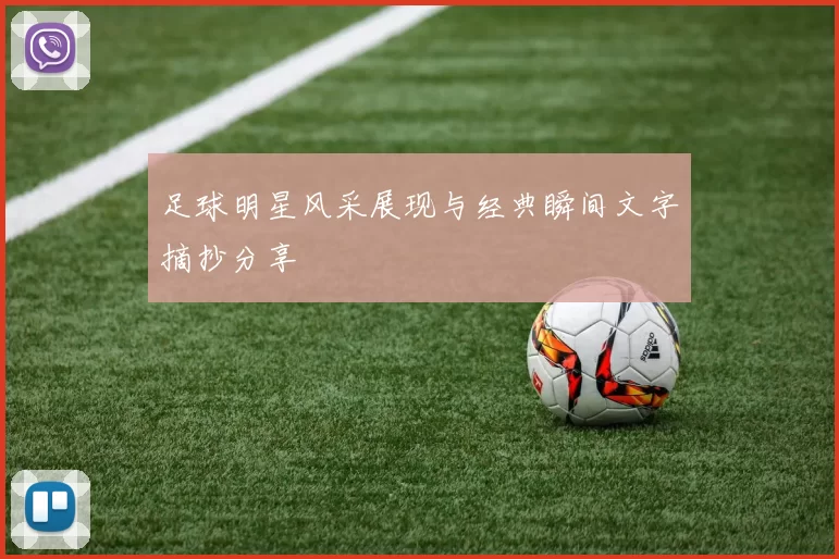 足球明星风采展现与经典瞬间文字摘抄分享